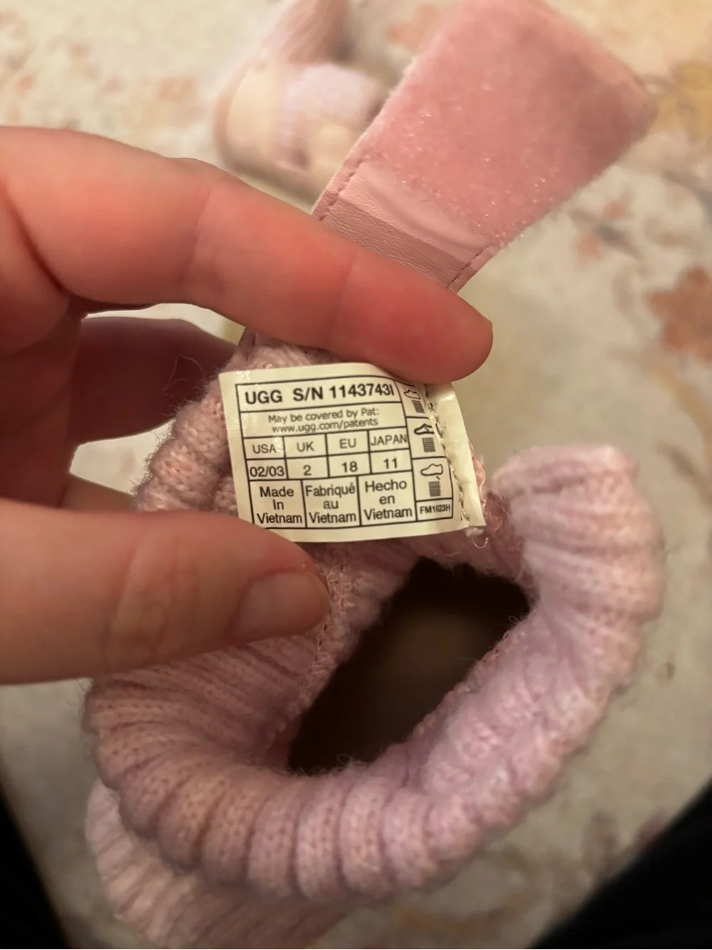 UGG pink knit